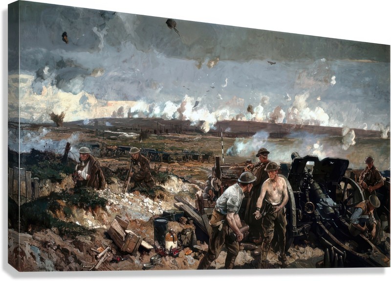 The Taking of Vimy Ridge Painting by Richard Jack Reproduction gallery