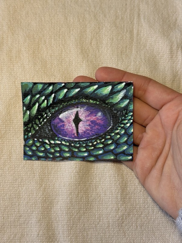 Dragon Eye – ACEO – Original Miniature