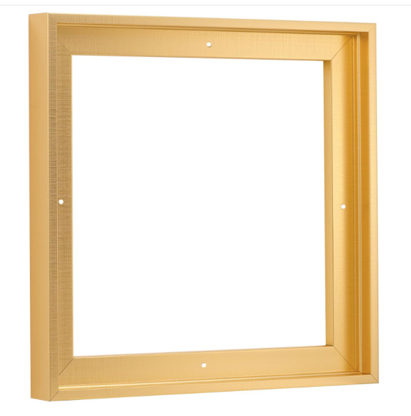 Pixy Canvas Floater Frame 18x18 for 0.75 inch Deep Paintings Art Brass Gold gallery
