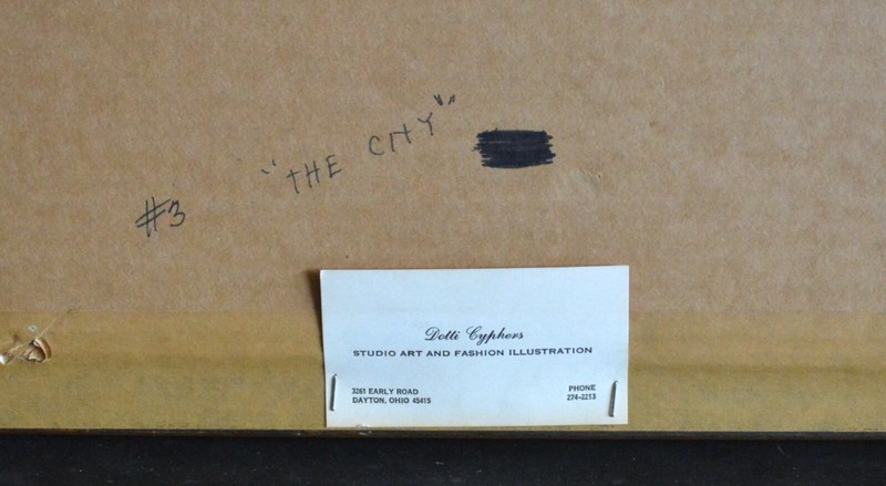 Dotti (Dorothy) Cyphers 1921-2019 - Watercolor Painting - The City - Dayton Ohio gallery