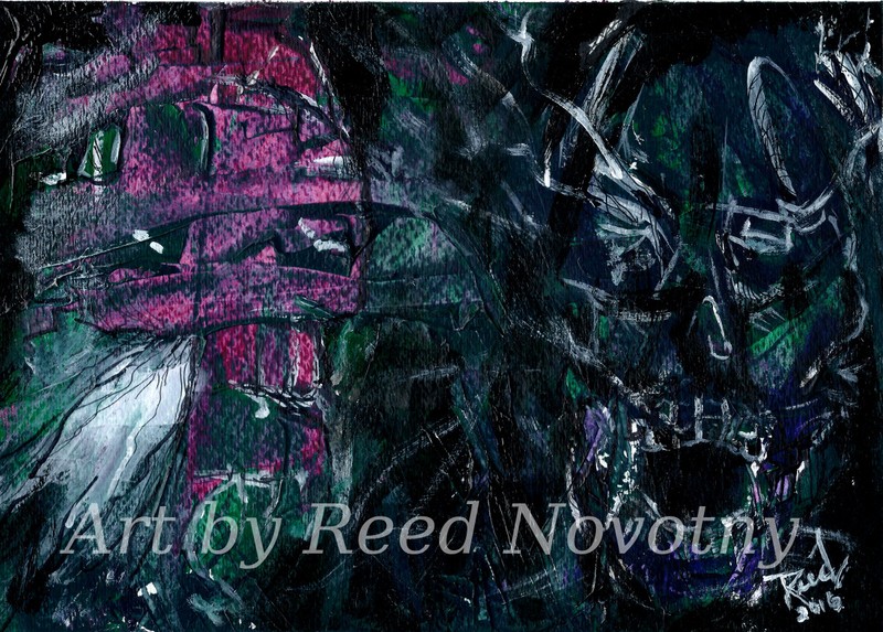 Acylic Painting enigmatic » Unglued » Reed Novotny 7″X 10″ Original