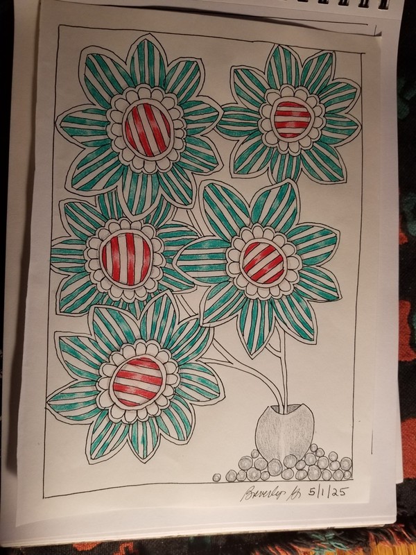 ORIGINAL OOAK COLOR PENCIL ART PAINTING STILL LIFE PAGE FROM MY SKETCHBOOK