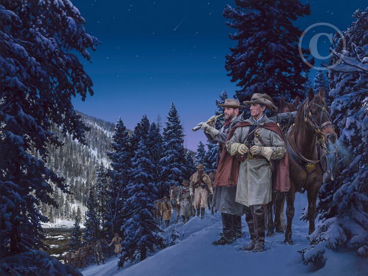 Starlight Raid 1864 By John Paul Strain Artist Proof Signed Studio Canvas Giclée