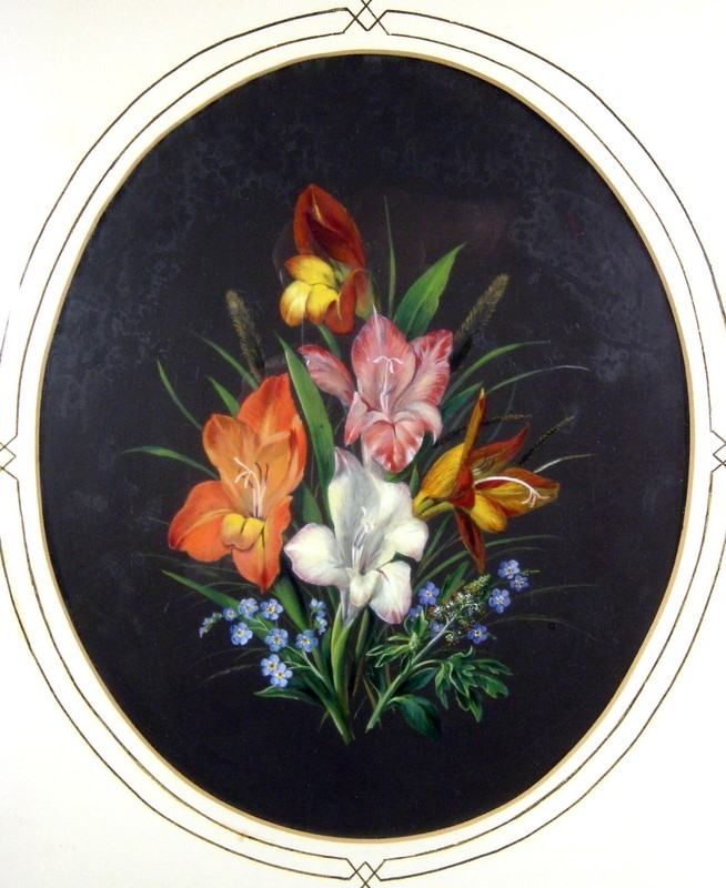 Gustav Adolf Kadersch 1804/beautiful floral still life, signed and dated / 1879 gallery