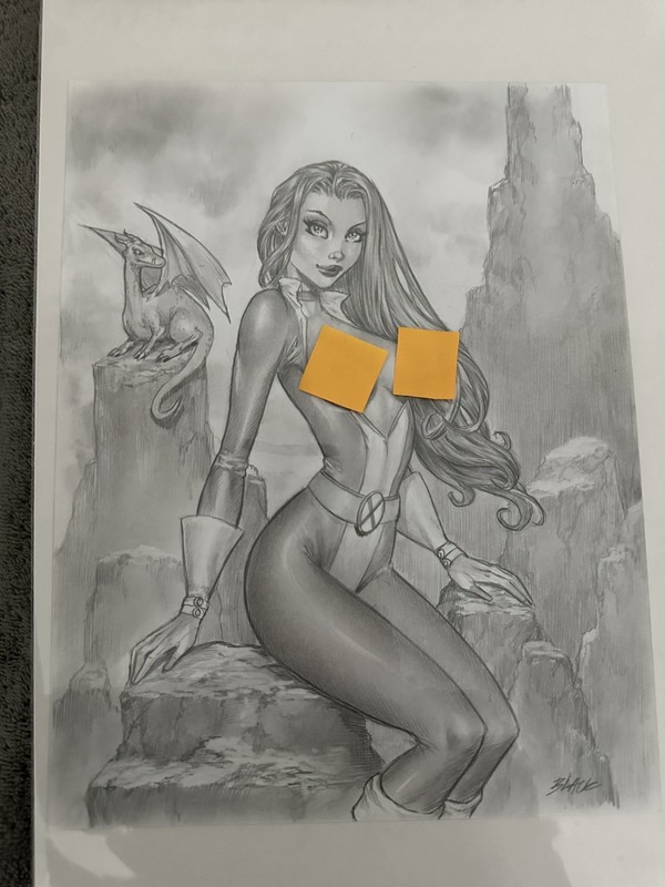 Deacon Black (DBlack) Art — Pencil and Shading —Nude — Kitty Pryde