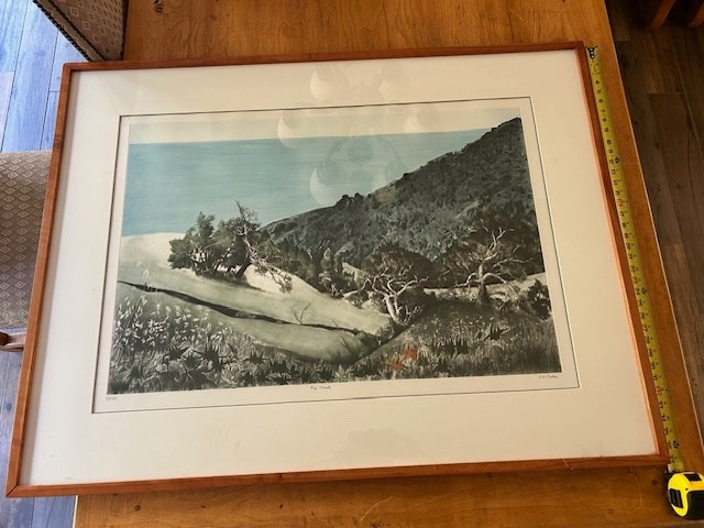G.H Rothe Creek Creek Big Creek Hand Mezzotint Etching Signed Edition 10/150