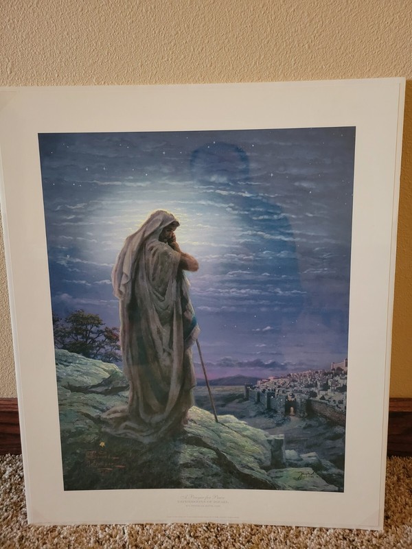 Thomas Kinkade A Prayer for Peace Impressions of Israel GP #/1035 Unframed 20×16