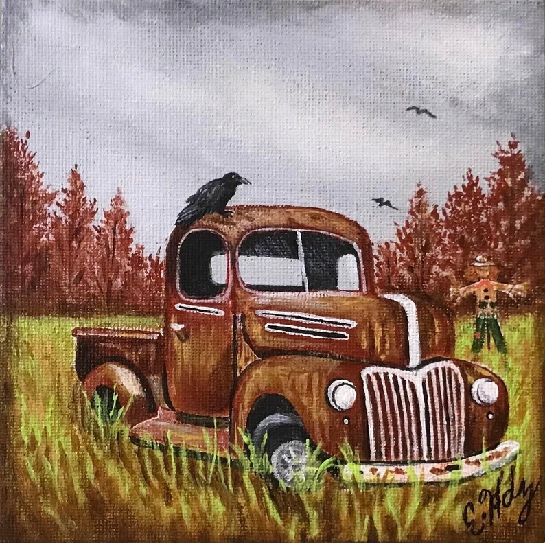 Fall at the Farm, 6 x 6