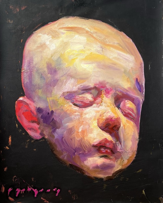 ORIGINAL OIL CANVAS PORTRAIT PAINTING ART BY UKRAINE ARTIST IGORGREY