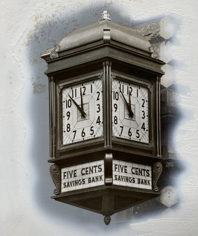 Original Concept Art Rendering Springfield Five Cents Savings MA Mass Bank AM29