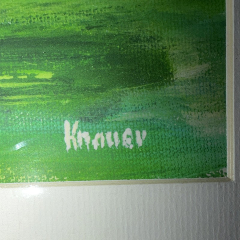 Original Bill Knauer Laguna Beach Landscape Painting, Signed,Cove Gallery Artist gallery