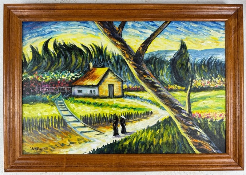 Vincent van Gogh (Handmade) Oil On Canvas Painting signed and stamped