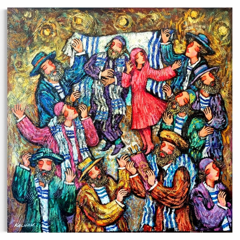 Michael Kachan (Krelman) | «Simchat Torah» | Acrylic on Canvas | 100x100cm
