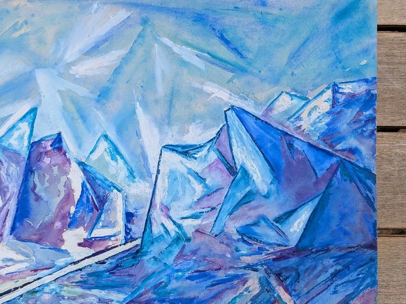 Mela Hartwig Spira 1893-1967 Austria-London Watercolour Paper Landscape 1956 gallery
