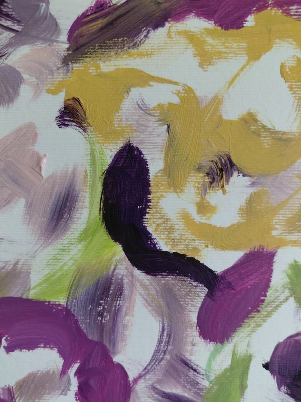 MONA VIVAR 14x11 Abstract Expressionism Painting - Contemporary Floral Art gallery