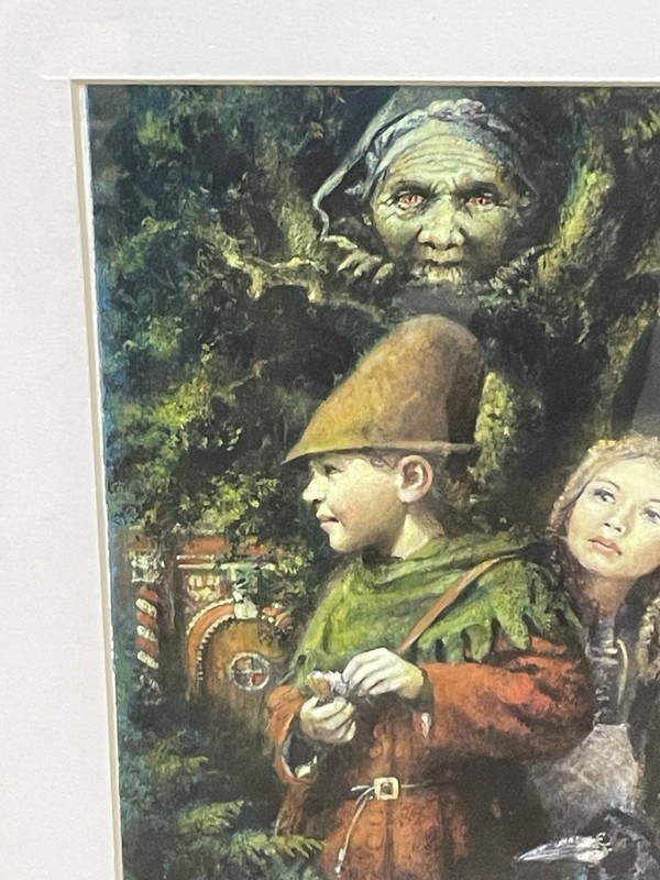 " HANSEL & GRETEL" Michael Thomas Artist Illustrator Original Art Acrylic Board gallery