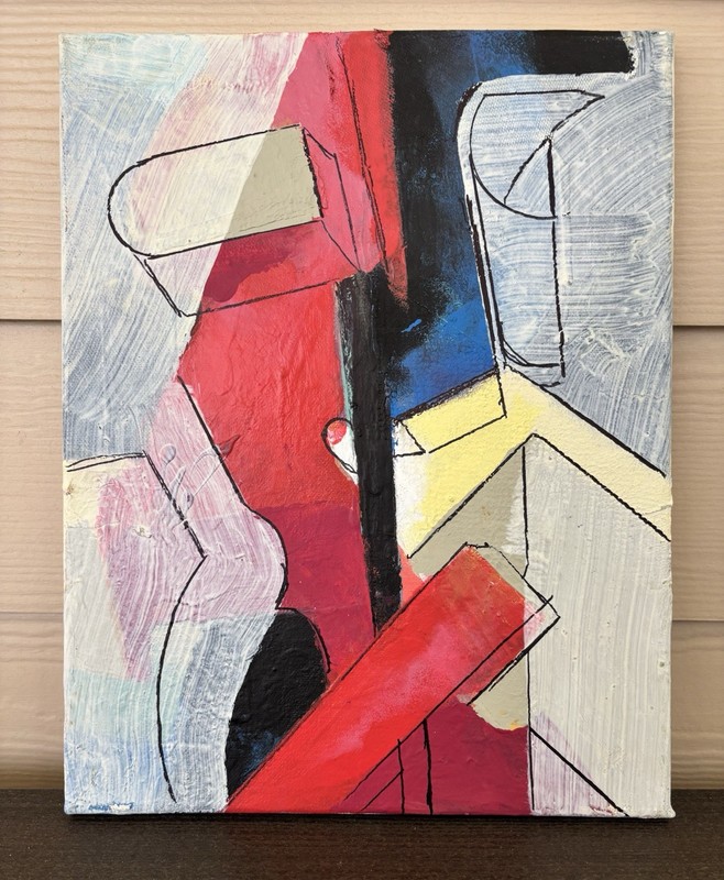 David Mac Innes Abstract Painting on Canvas 2014 Signed Original