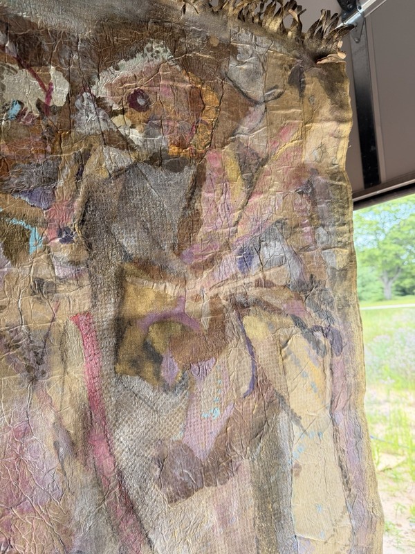 Original “Secret Of The Masked Ball” Textile Abstract Canvas Wall Hanging gallery