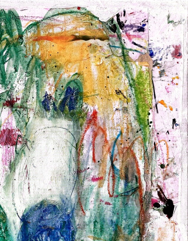 Hand Painted Abstract Colorful Acrylic 11x14 Canvas Painting, Holly Hammond gallery