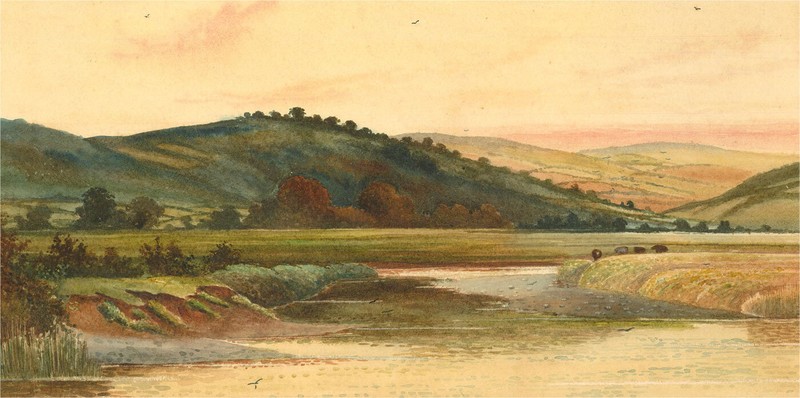 J. Scott – Early 20th Century Watercolour, Snowdon Foothills