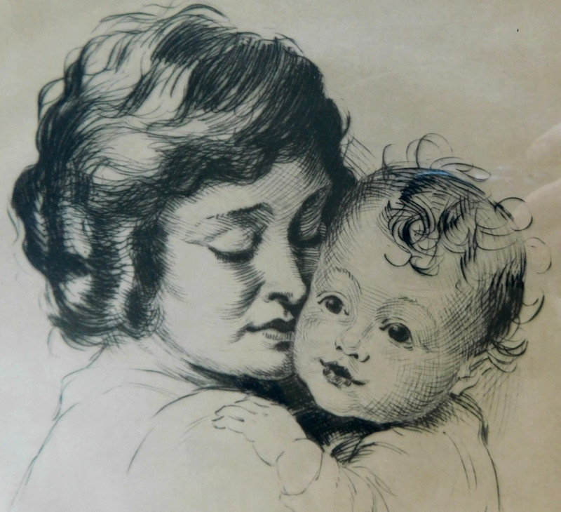 NATHANIEL P. STEINBERG (1893-1976) LISTED AMERICAN FINE ORIGINAL ETCHING gallery