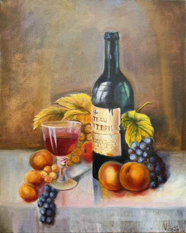 Original Painting Oil On canvas, Still Life, 16×20 inch, Kitchen Wall Decor,Gift