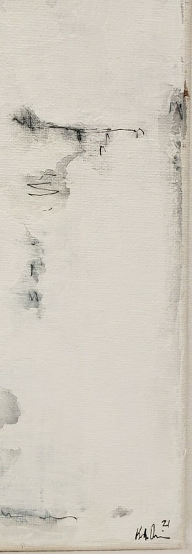 No.975 Original Abstract Modern Minimal Urban Industrial Painting By K.A.Davis gallery