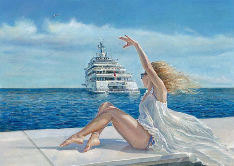 Custom Boat Painting , Original Boat Landscape Art, Yacht, Sailboat, Fishing art
