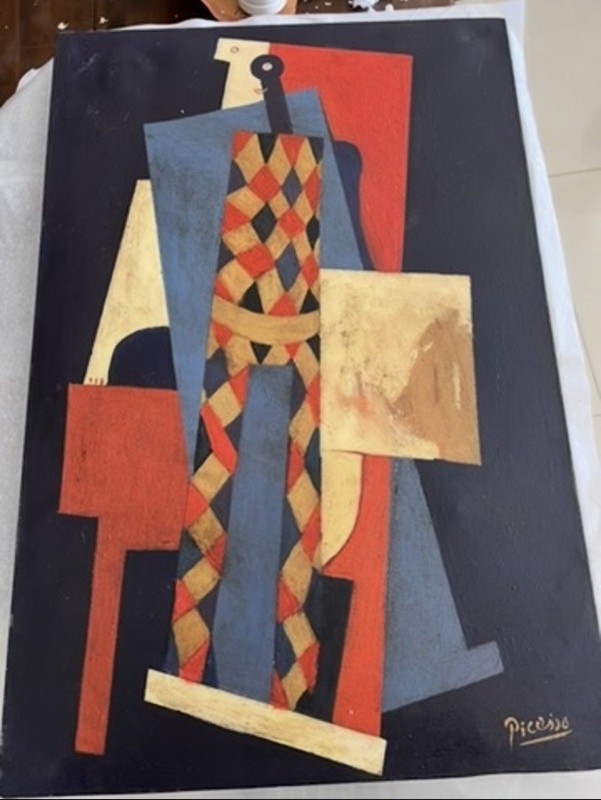Pablo Picasso (Hanmade) Signed Oil Painting on Canvas 16x24 in Modernism . gallery