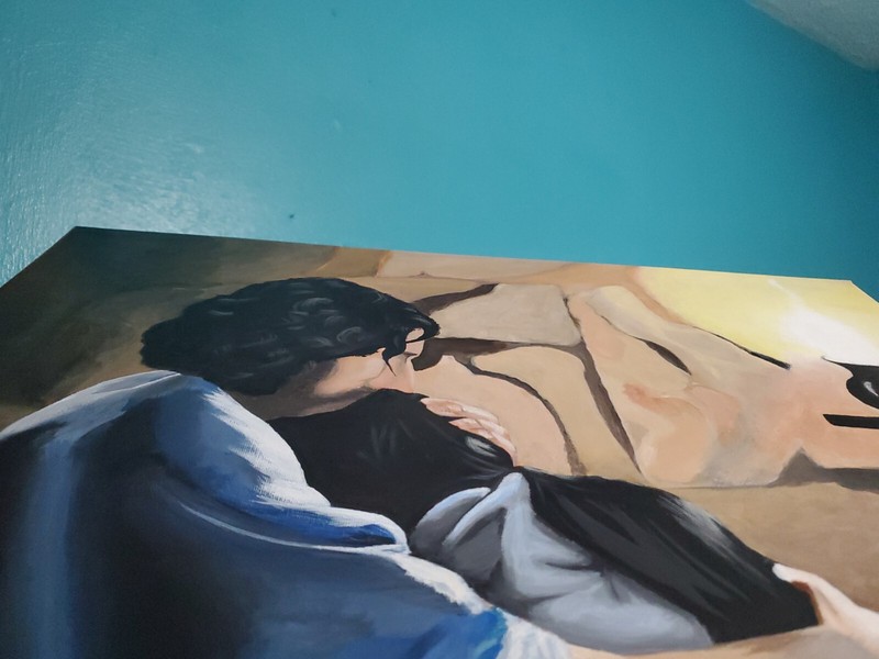Jesus and Mary Magdalene Original Religious Large Painting, 16x20" +The Chosen gallery