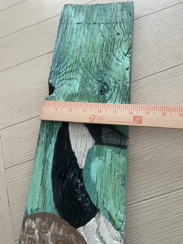 Hand Painted Canadian Goose On Old BarnWood Rustic Art 30” Cabin Lake Lodge Deco gallery