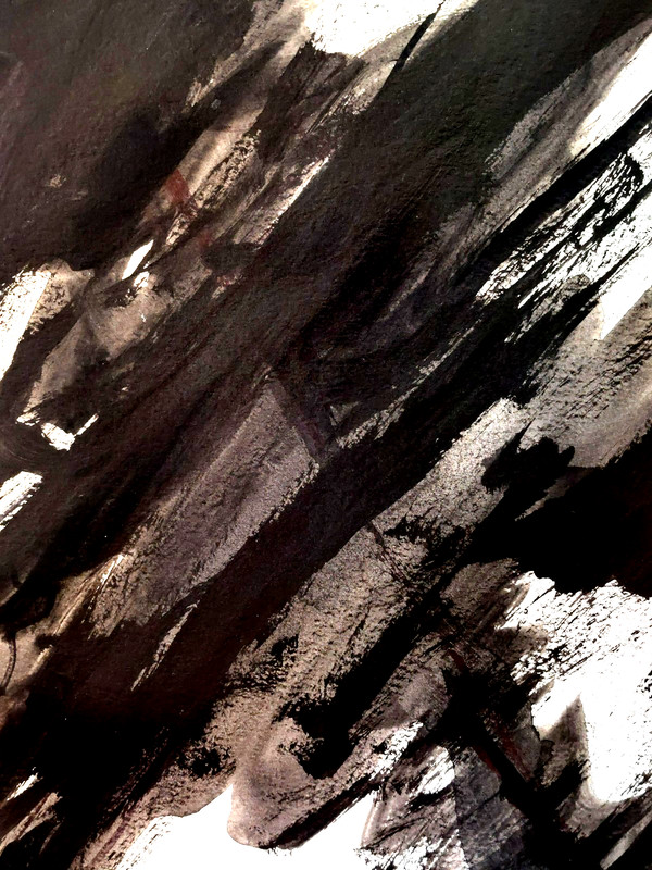 LOVELESS - "SHADOW MOTION" 11 X 15 acrylic on gallery paper gallery