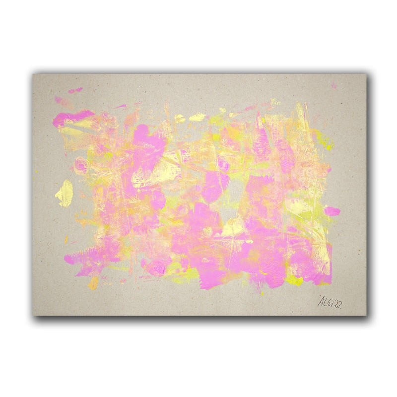 Painting artwork informal outgrowth unique sign Prof em A Loeschner-Gornau