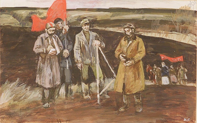 Igor Sinepolski (1938-2021) «Land to Peasants!», Soviet Socialist Realism (m)