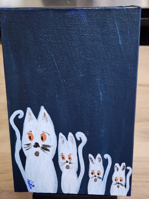 Katie Kats …..CAT magnets 4×6 OOAK