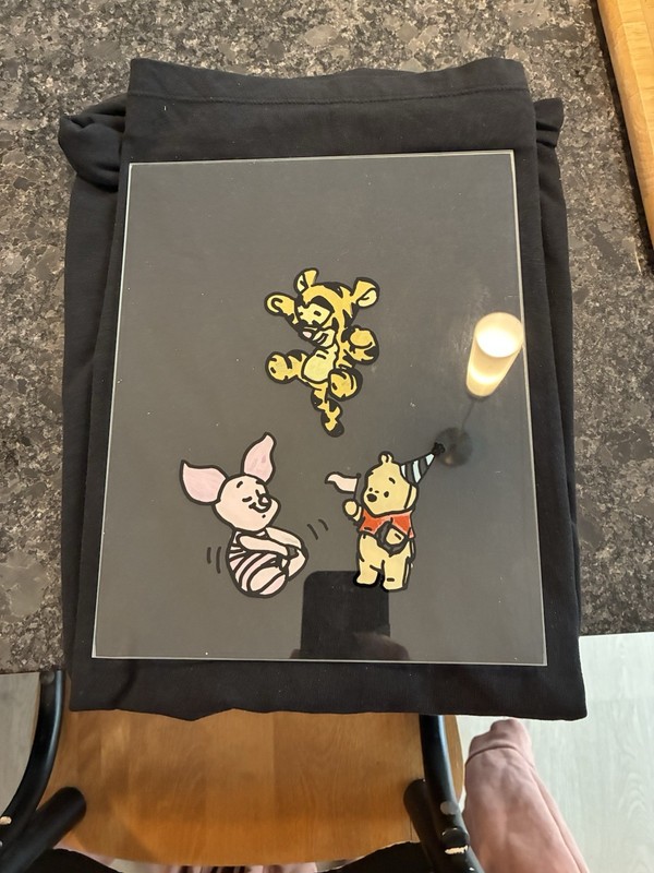 Winnie The Pooh, Tigger & Piglet 8 X 10 Painting on Glass gallery