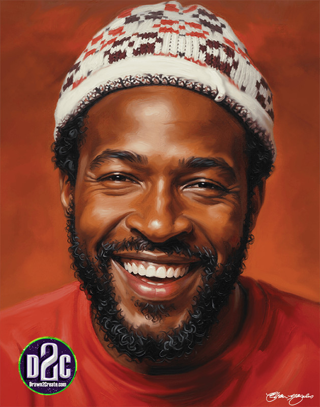 Motown/ One of Kind Acrylic Painting /Marvin Gaye