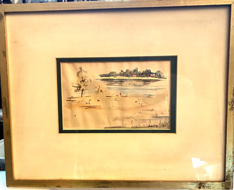 Artist Edith Isaac Rose – Edith Ganansky Early Signed Painting