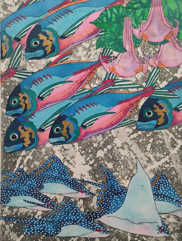 Carroll Swayze Signed & Numbered Marine Art Tropical Fish Art List Artist