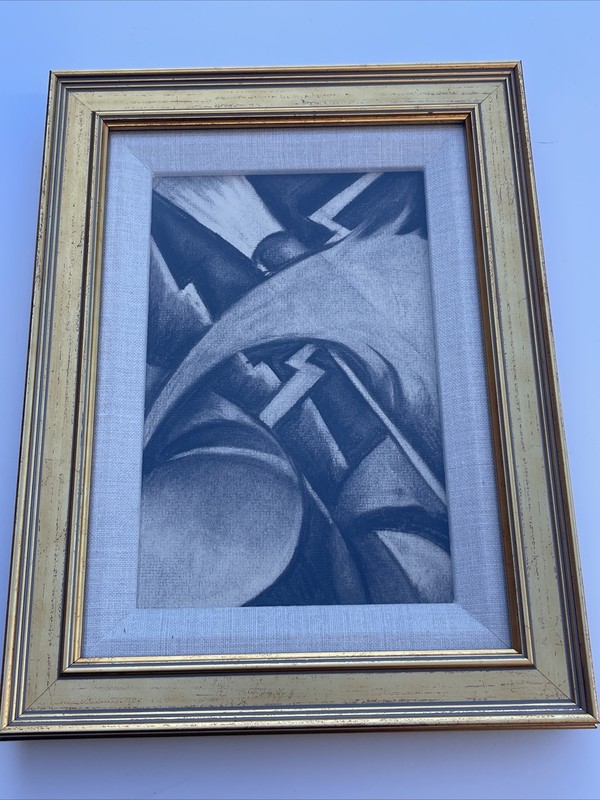 ANTIQUE Abstract Drawing Modernism Cubism Listed WALTER E COHEN JR 1930’s Deco