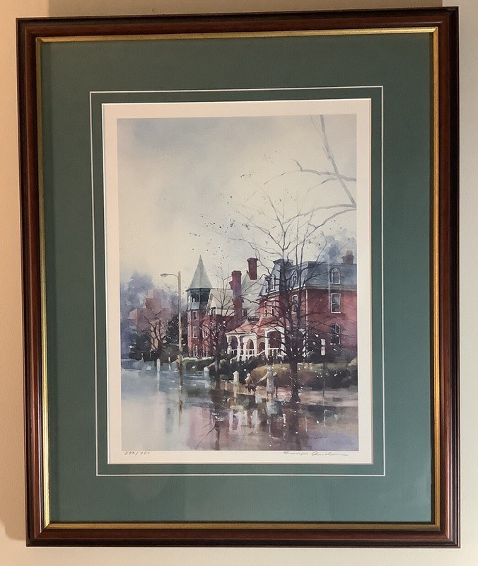 Signed Print By Carolyn Anderson Numbered 293/750 Beautifully framed