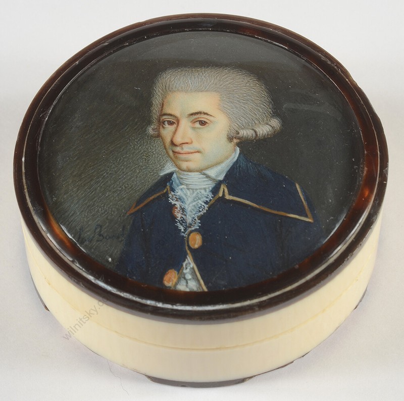 Le Boeuf (Le Boeuf de Valdahon?) «Gentleman in blue redingote», box
