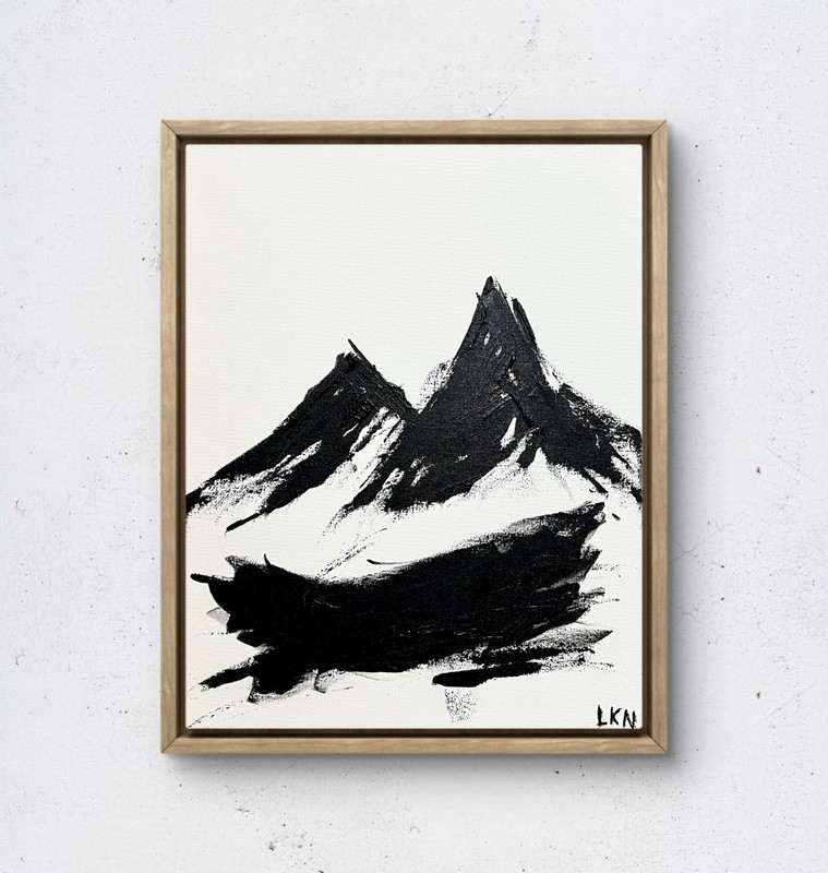 Laeknapes Original Abstract Painting 14X11 Canvas Home Gallery Museum Twin Peaks