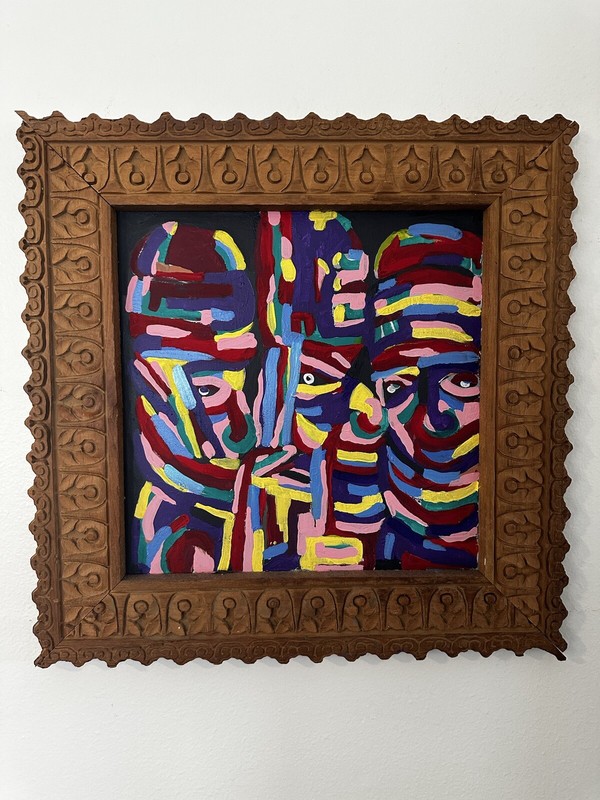 16×20 inch «Johnny Davis Abstract Acrylic on Canvas Painting – Original Artwork»