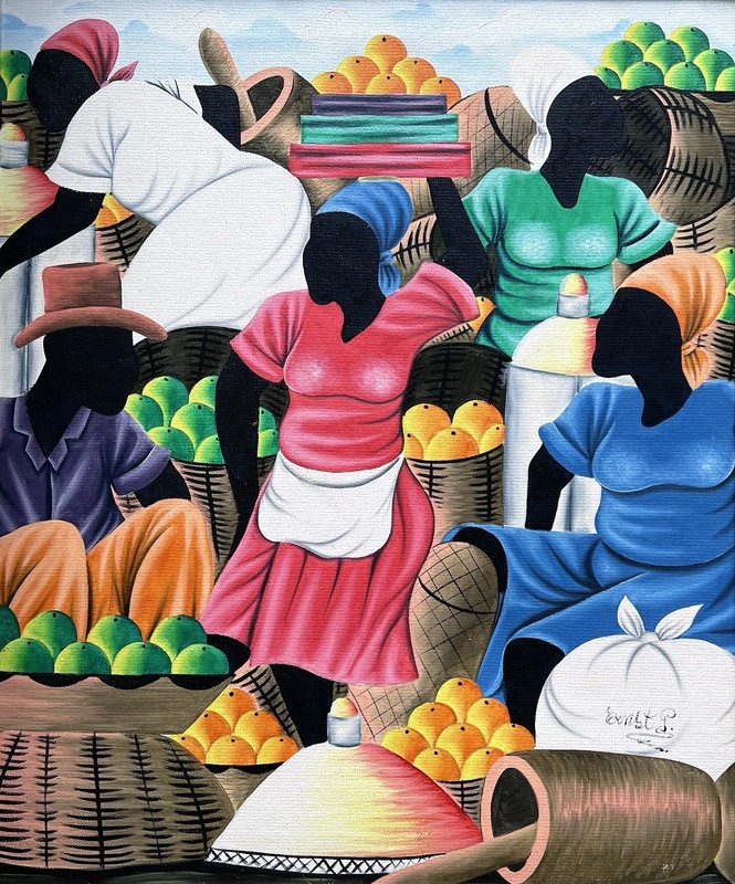 1970s ERNST PHOPHETE (Haitian, b. 1950) Museum Artist - Oil on Canvas - Mint! gallery