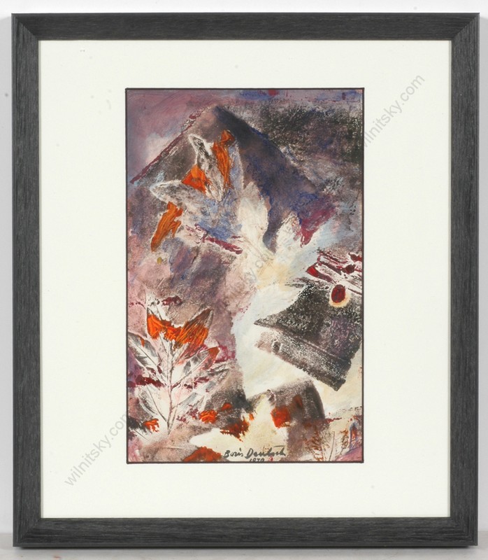 Boris Deutsch (1892-1978) «Abstract composition», watercolor, 1970