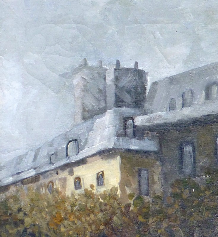 JOHNNY GASTON B1955 AMERICAN IMPRESSIONIST PARIS STREET SCENE OIL PAINTING gallery