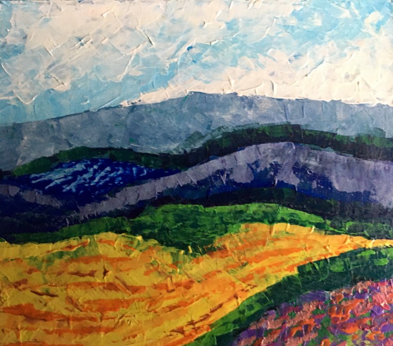 Oil Painting Carpathians Zadorozhnya V. Unframed Original Decor Art nAAA2546 gallery