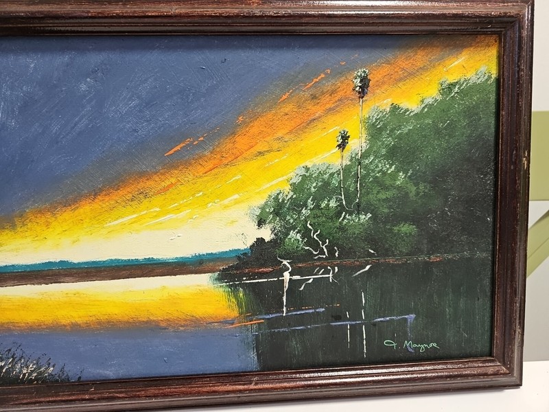 John Maynor *Original* Florida Highwaymen painting 100% goes To Charity 10 x 16 gallery