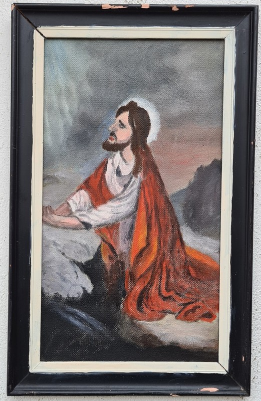 Biblical oil painting oil painting masterpiece portrait Jesus 170